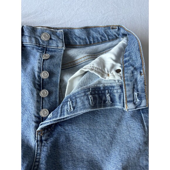 Agolde Jeans Womens 24 Riley High Rise Straight Leg‎ Stretch Crop Button Fly - Picture 6 of 12